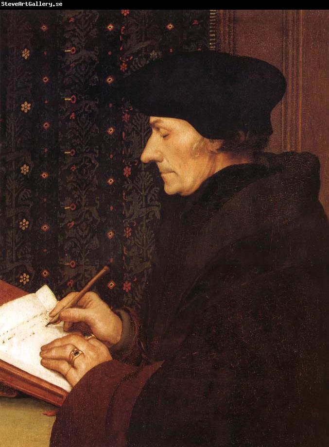 Hans Holbein Erasme ecrivant